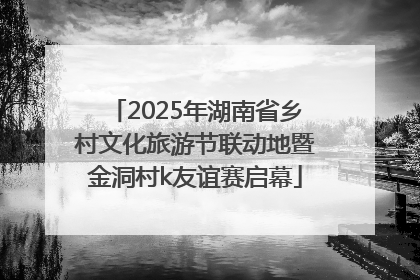 2025年湖南省乡村文化旅游节联动地暨金洞村k友谊赛启幕