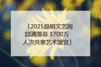 2025昆明文艺周圆满落幕 1700万人次共享艺术盛宴
