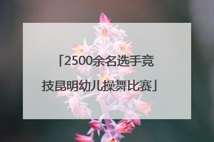 2500余名选手竞技昆明幼儿操舞比赛