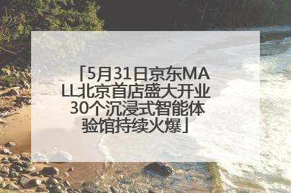 5月31日京东MALL北京首店盛大开业 30个沉浸式智能体验馆持续火爆