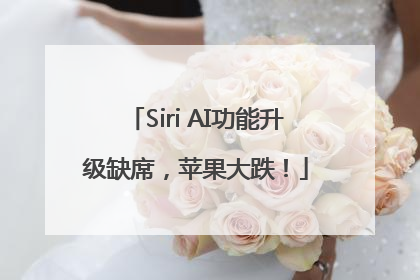Siri AI功能升级缺席，苹果大跌！